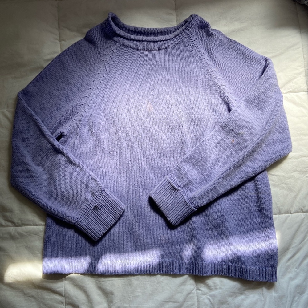 lilac/purple knit sweater